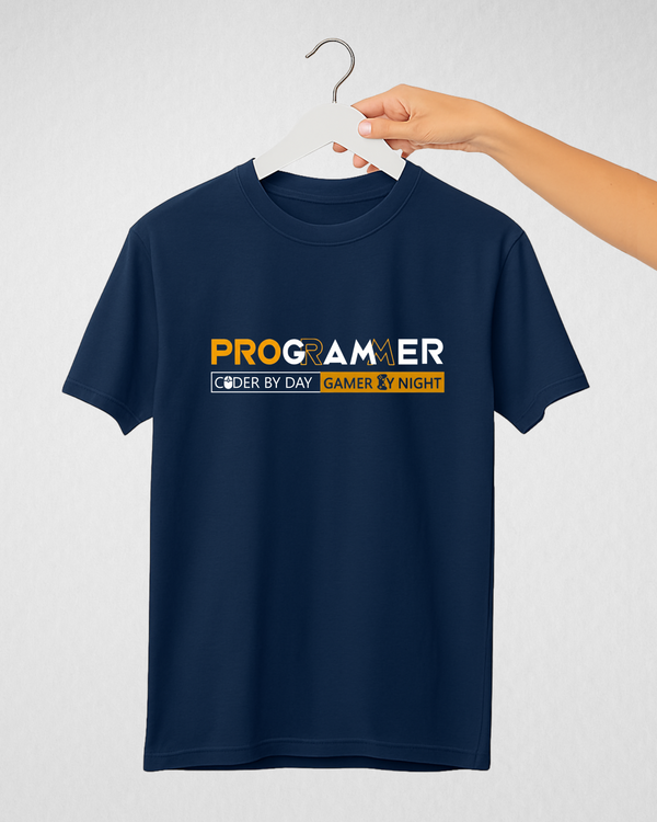 Navy Blue Women’s Printed Tee – Jersey Fabric, Classic Fit, Everyday Comfort (Code 4324)