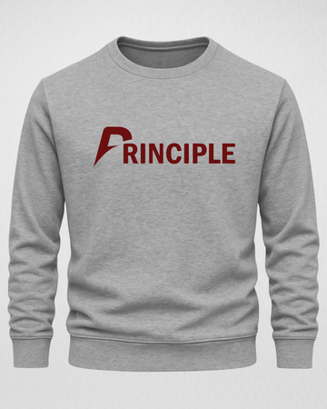 Principle Edition Warm Fleece Sweatshirt – Choose Front or Back Print (Code 4208)