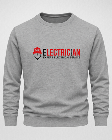 Electrician Edition Warm Fleece Sweatshirt – Choose Front or Back Print (Code 4195)