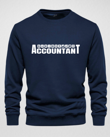 Accountant Edition Warm Fleece Sweatshirt – Choose Front or Back Print (Code 4387)