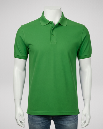 Parrot Green Polo Shirt – Premium Quality & Comfortable Wear (Code 4441)