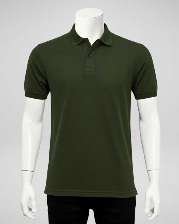Olive Polo Shirt – Premium Quality & Comfortable Wear (Code 3200)