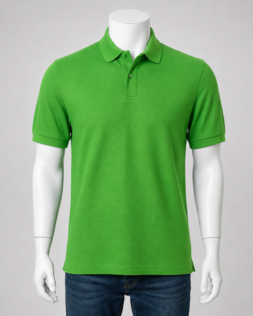Parrot Green Polo Shirt – Premium Quality & Comfortable Wear (Code 4441)
