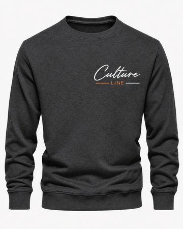 Charcoal Men's Printed Sweatshirt – Warm and Stylish Fleece (Code 6067)