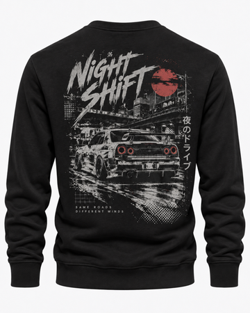 Black Men's Printed Sweatshirt (Code 6075)