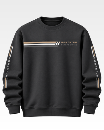 Charcoal Men's Printed Sweatshirt (Code 6091)