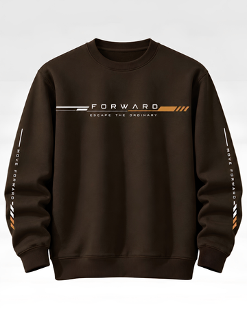 Brown Men's Printed Sweatshirt (Code 6095)
