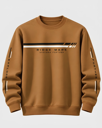 Mustard Men's Printed Sweatshirt (Code 6094)