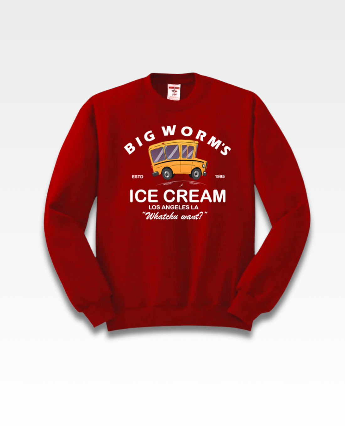 Men Red Fleece Sweatshirt