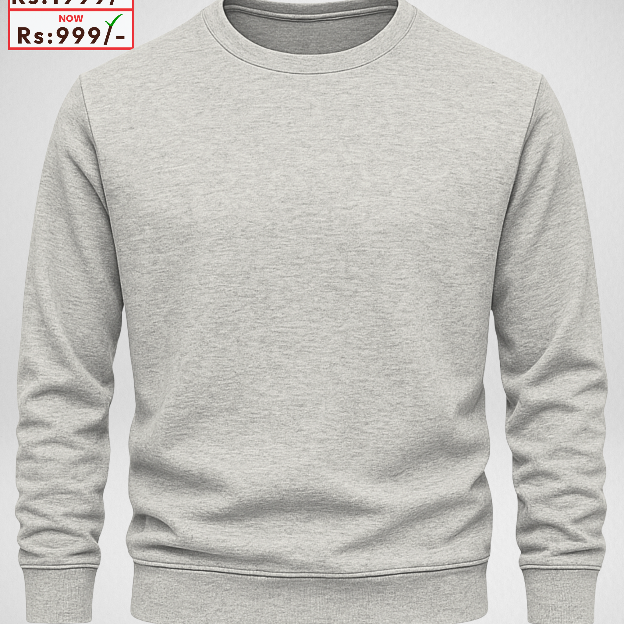 Grey Basic Sweatshirt (Code 4085)