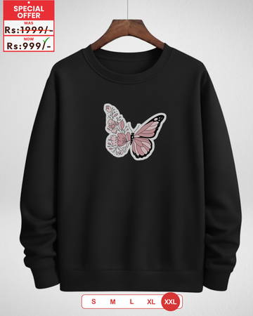 Black Printed Sweatshirt (Code 4116)