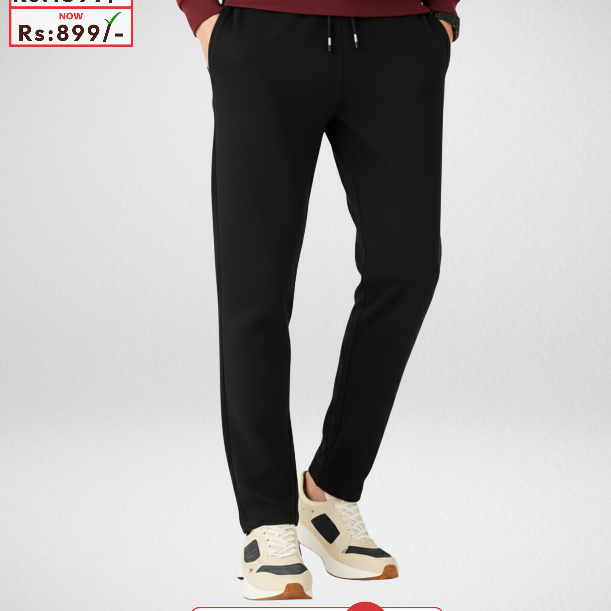 Sleep Wear Black Trouser for Men (Code 3882)