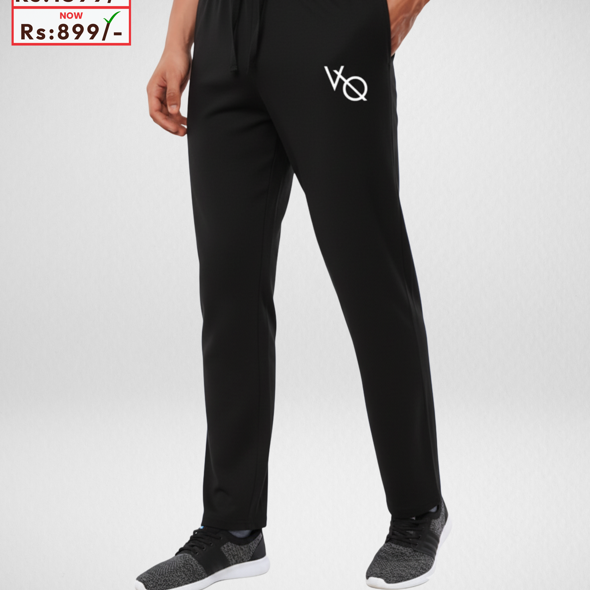 Sleep Wear Black Jersey  VO Trouser for Men (3874)