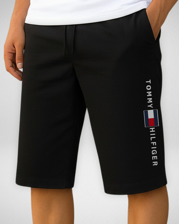 Men’s Knee Length Black Shorts(Code 4704)
