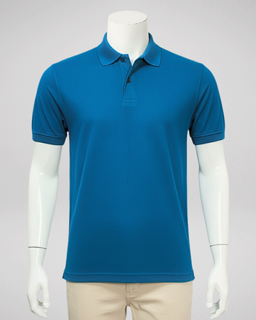 Turkish blue Polo Shirt – Premium Quality & Comfortable Wear (Code 4445)