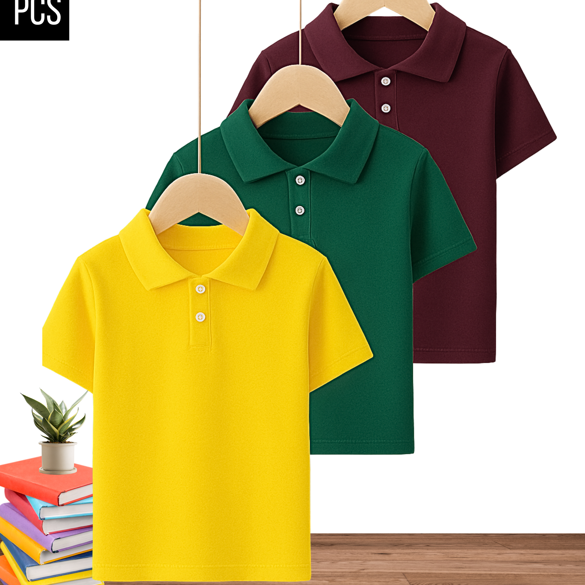 Kids- Vibrant Polo Combo – Pack of 3 (3376)