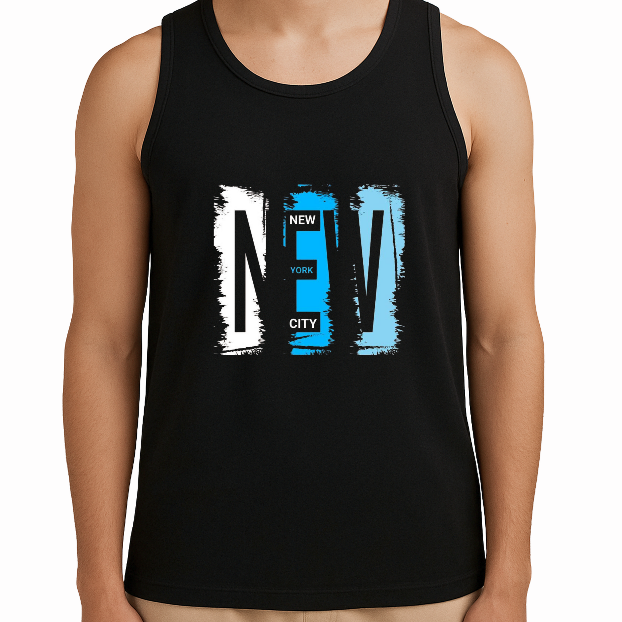 Black Sandos NYC Printed– Premium Quality & Comfortable Wear (3402)