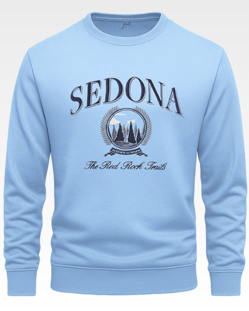Sky Blue Men's Printed Sweatshirt – Warm and Stylish Fleece (Code 4183)