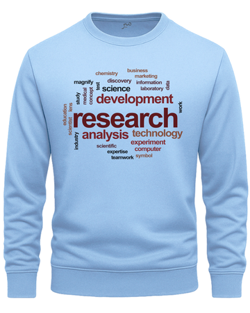 Research Edition Warm Fleece Sweatshirt – Choose Front or Back Print (Code 4207)