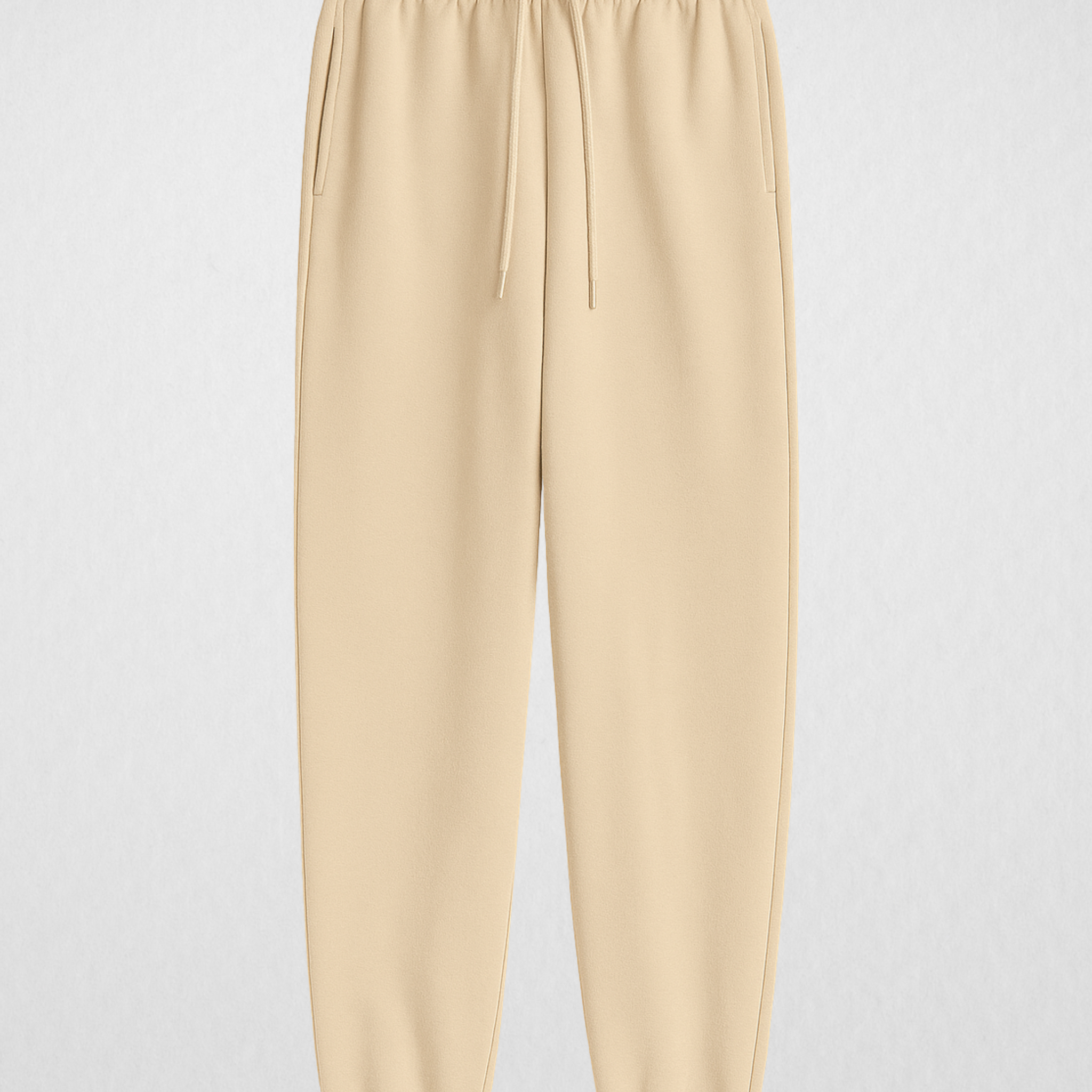 Beige Women's Ripped Ankle Trousers (3746)