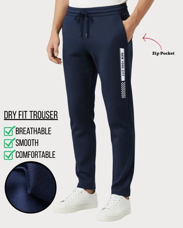 Men’s Dry Fit Trouser Breathable Navy – Soft & Comfortable (Code 4586)