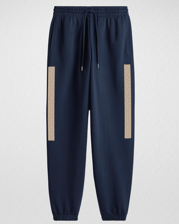 Blue Everday Versatile Printed Trouser (Code 4617)