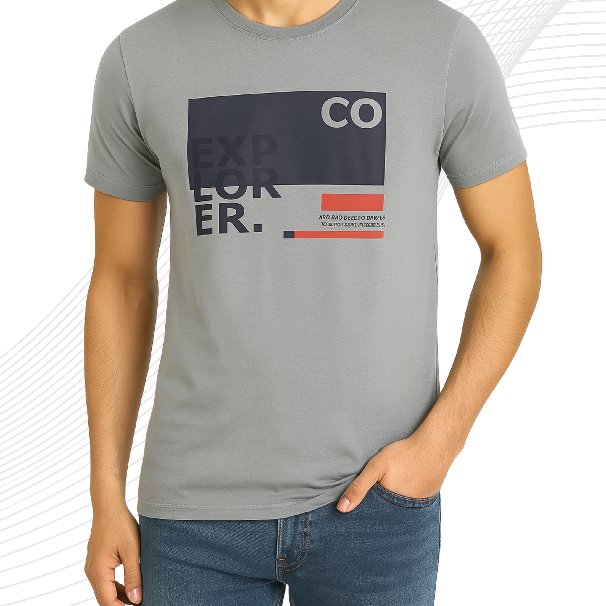 Premium Explore Printed T-Shirt/Tee for Men – Cotton Jersey Fabric (3399)