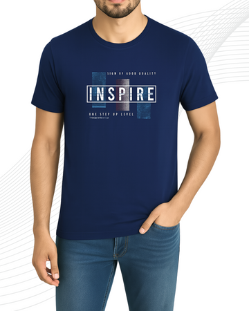 Premium Inspire Printed T-Shirt/Tee for Men – Cotton Jersey Fabric (3397)