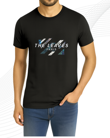 Premium Leaves Printed T-Shirt/Tee for Men – Cotton Jersey Fabric (3395)