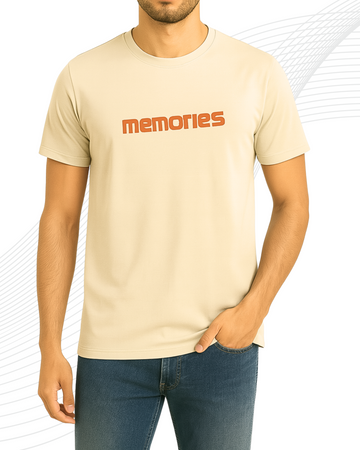 Premium Memories Printed T-Shirt/Tee for Men – Cotton Jersey Fabric (3394)