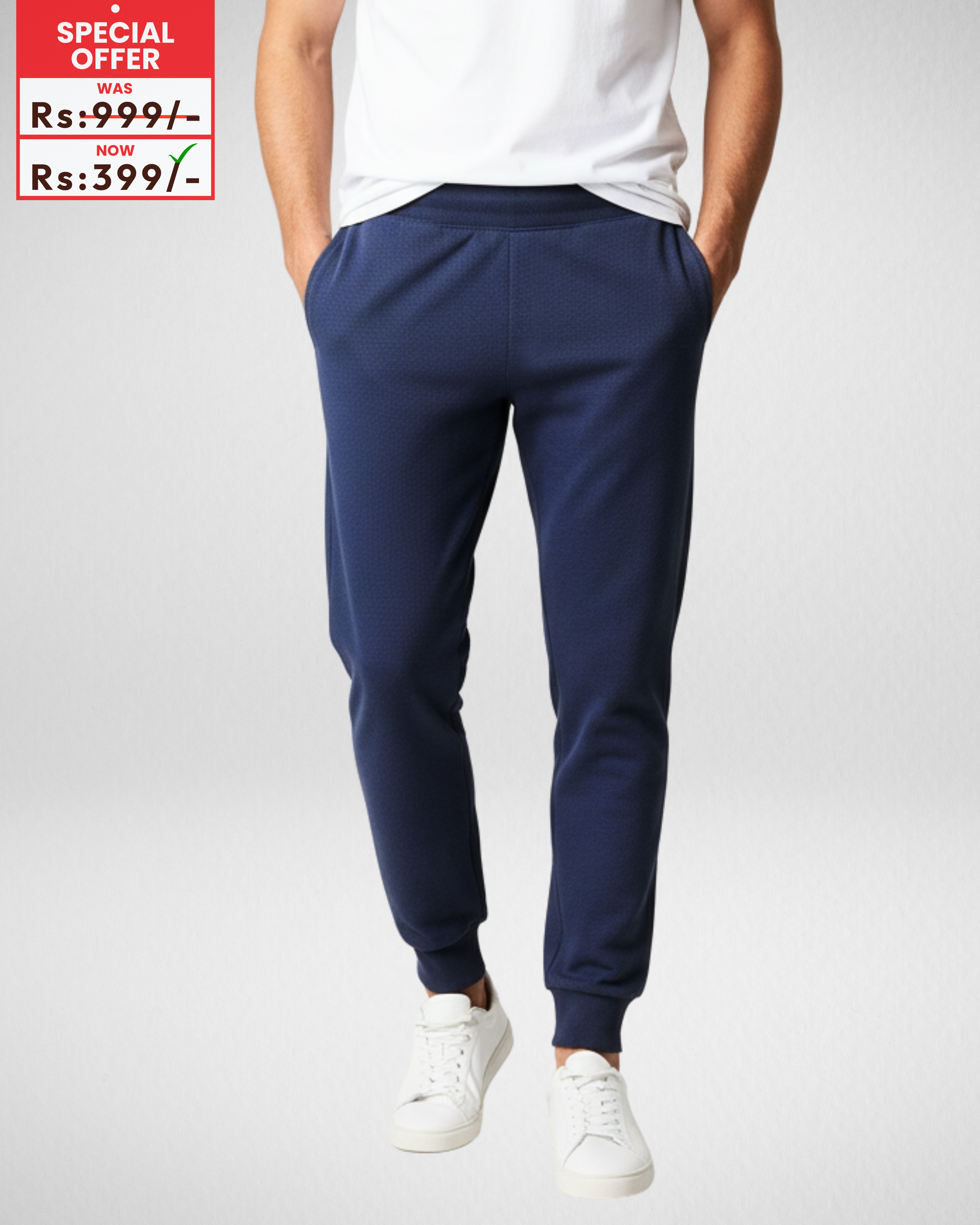 Navy Blue Core Comfort Trouser – Everyday Wear (Mid Range Quality)