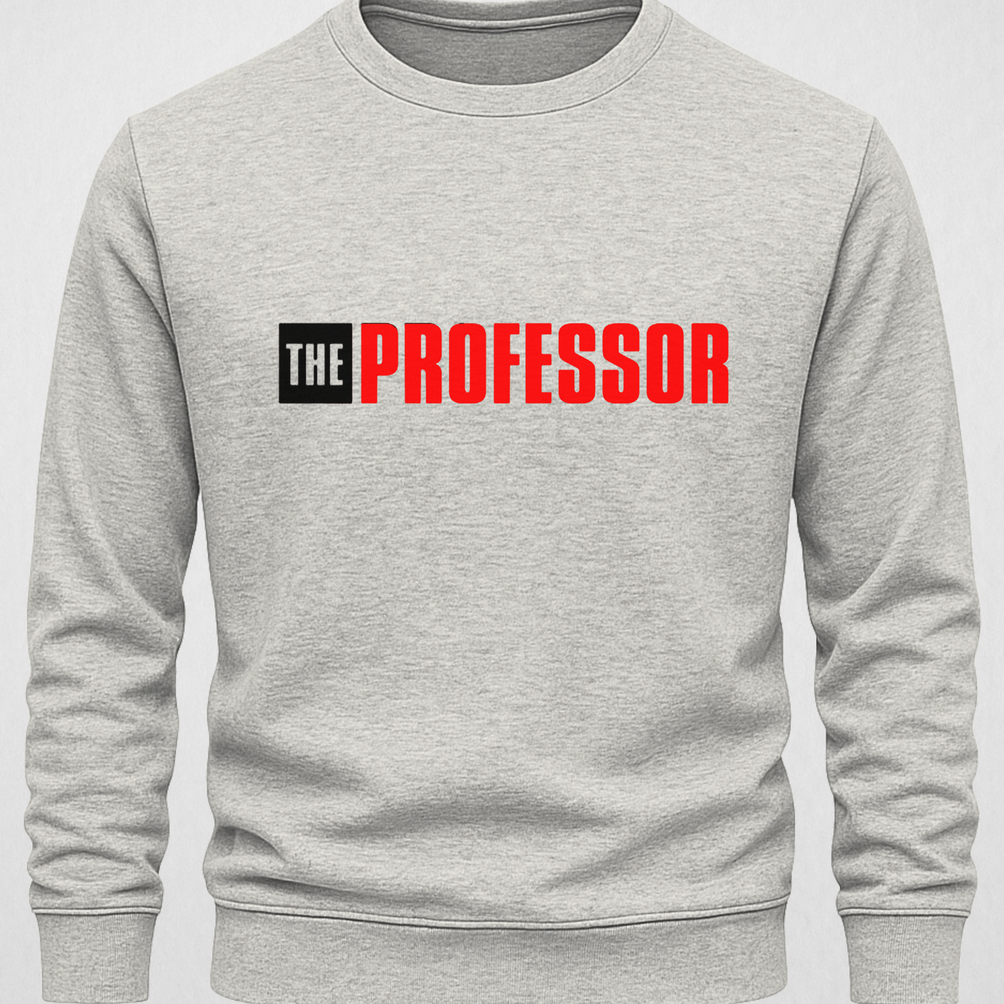 Grey Professor Printed Sweatshirt – Warm and Stylish Fleece (Code 3992)