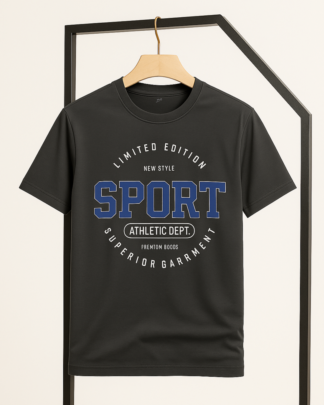 Premium Sports Printed T-Shirt/Tee for Men – Cotton Jersey Fabric (3284)
