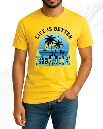 Premium Life Printed T-Shirt – Cotton Jersey Fabric (3286)
