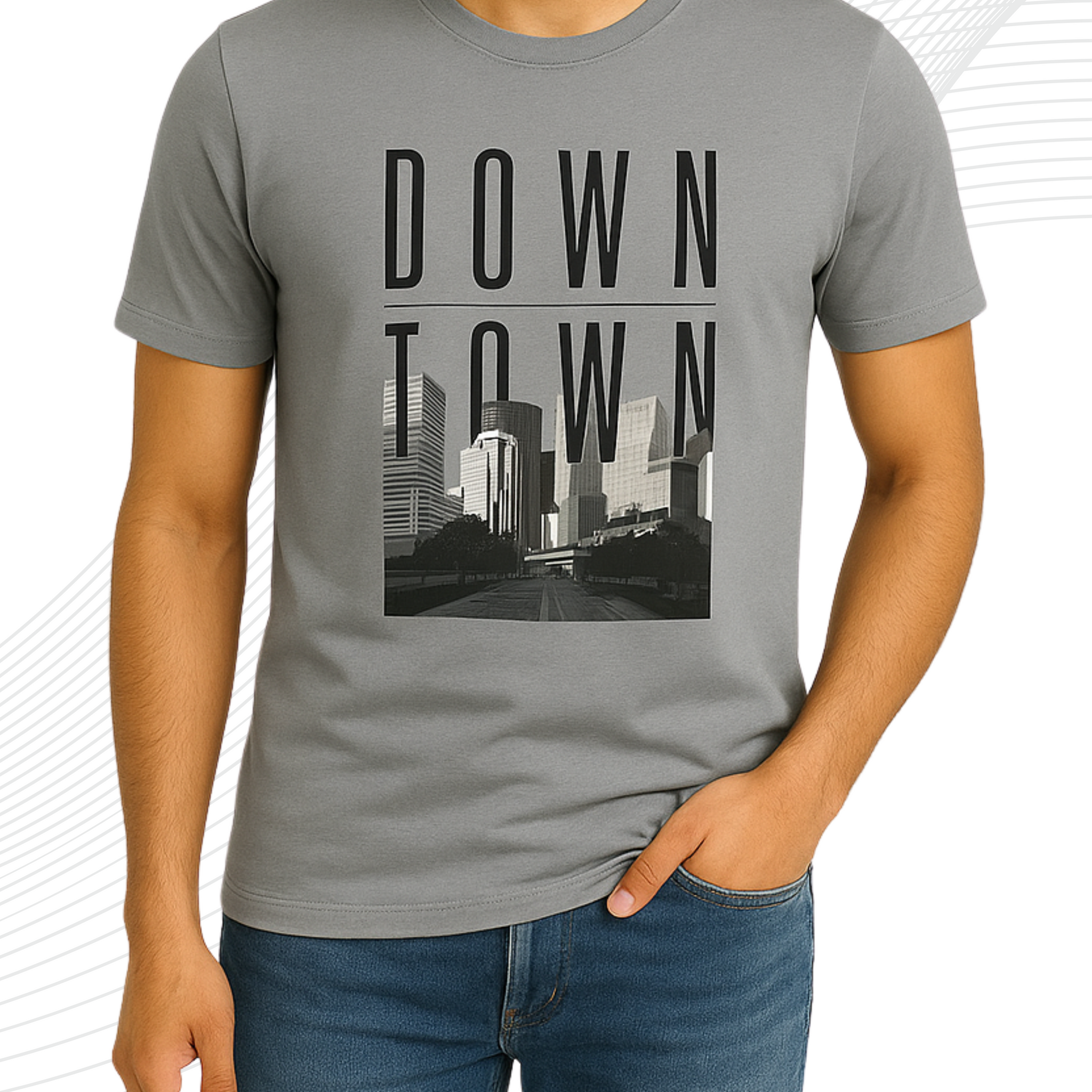 Premium Sports Printed T-Shirt/Tee for Men – Cotton Jersey Fabric (3294)