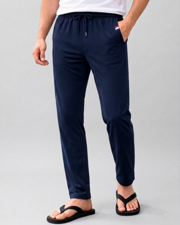 Navy Blue Micro Jercy (Summer) Trouser with Zip Pocket (Code 4158)