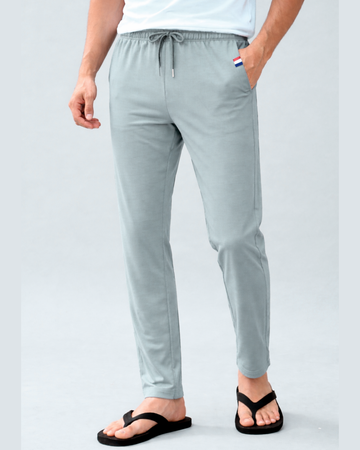 Grey Micro Polyster Jercy (Summer) Trouser with Zip Pocket (Code 4159)