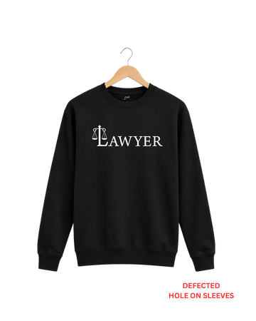 Men's Black Printed Sweatshirt DEFECTED (Code 5838)