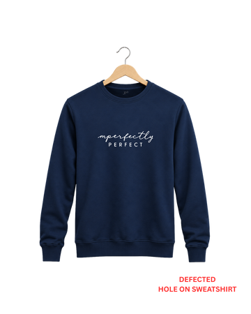 Men's Navy Blue Printed Sweatshirt DEFECTED (Code 5840)
