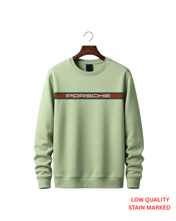 Men's Light Green Printed Sweatshirt DEFECTED(Code 5834)