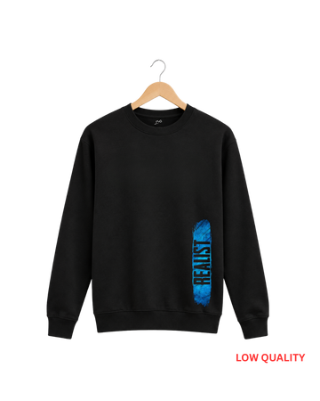 Men's Black Printed Sweatshirt DEFECTED (Code 5839)