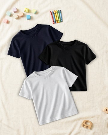 Pack of 3 Kids Basic Shirts – for Boys  (Code 4797)