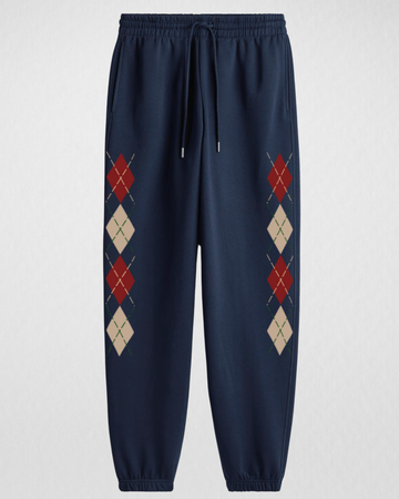 Blue Everday Versatile Printed Trouser (Code 4611)