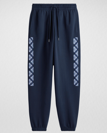 Blue Everday Versatile Printed Trouser (Code 4619)