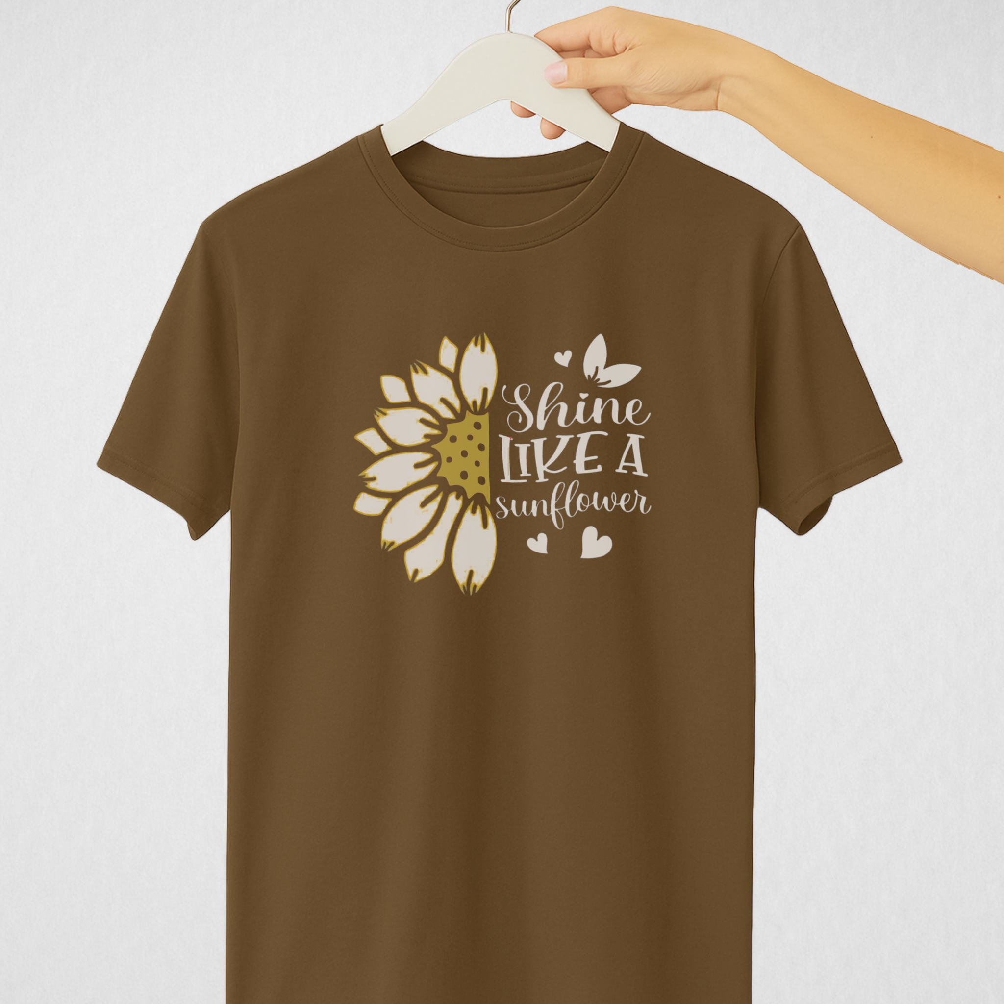 Coffee Women’s Printed Tee – Jersey Fabric, Classic Fit, Everyday Comfort (3695)