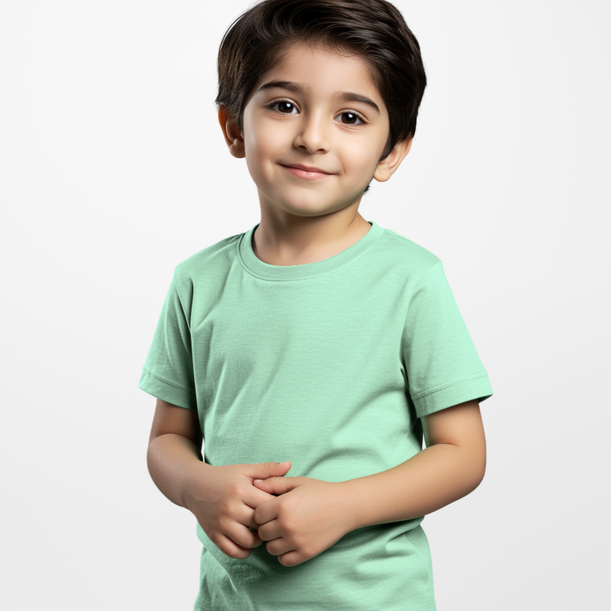 Premium Boys Mint Green Cotton Jersey T-Shirt (3243)