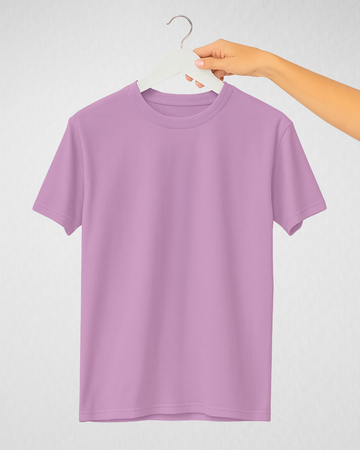 Lilac Women’s Basic Tee – Jersey Fabric, Classic Fit, Everyday Comfort (3675)