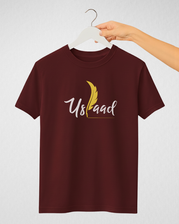 Maroon Women’s Printed Tee – Jersey Fabric, Classic Fit, Everyday Comfort (Code 4328)