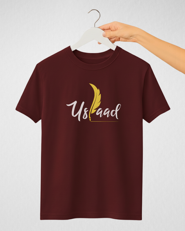 Maroon Women’s Printed Tee – Jersey Fabric, Classic Fit, Everyday Comfort (Code 4328)