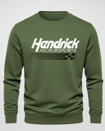 Melange Olive Men's Printed Sweatshirt – Warm and Stylish Fleece (Code 4189)